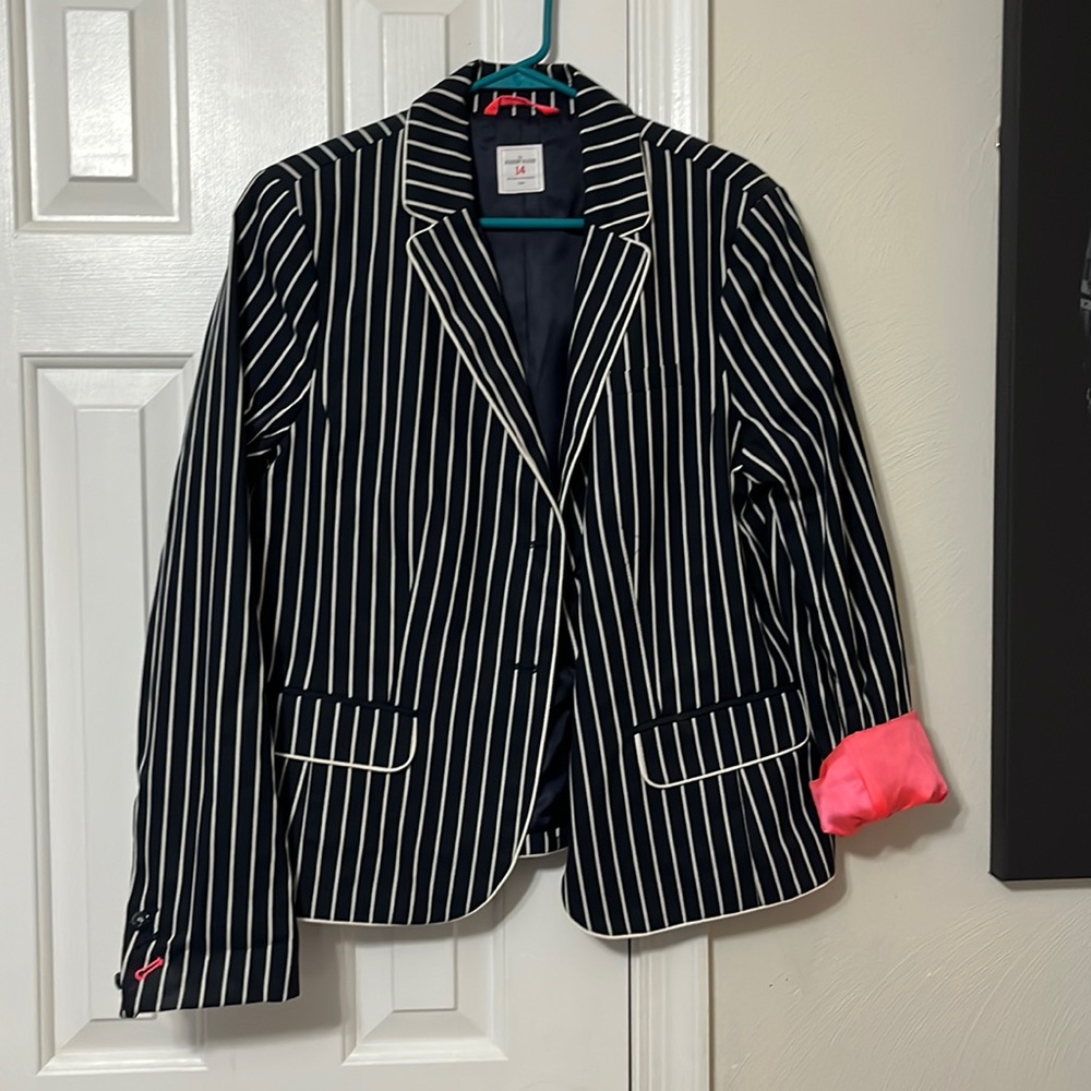 Pin striped blazer